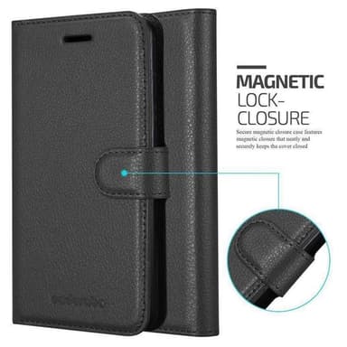Google PIXEL 2 XL Suojakuori Lompakkokotelo (Musta)