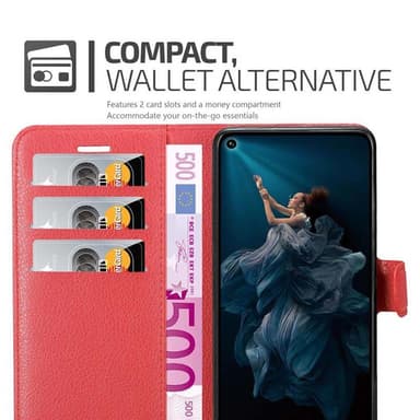 Honor 20 PRO Suojakuori Lompakkokotelo (Punainen)