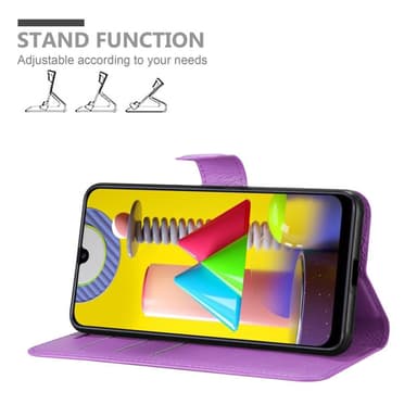 Samsung Galaxy M31 Suojakuori Lompakkokotelo (Violetti)