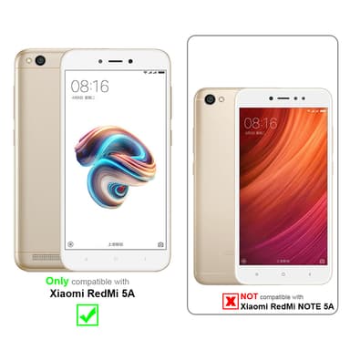 Xiaomi RedMi 5A Suojakuori Lompakkokotelo (Punainen)