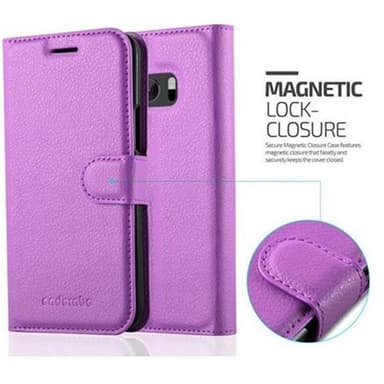 HTC ONE M10 Suojakuori Lompakkokotelo (Violetti)