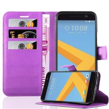 HTC ONE M10 Suojakuori Lompakkokotelo (Violetti)
