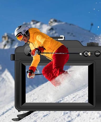 Digitaalikamera 4K/48MP/18X digitaalinen zoom/automaattitarkennus/kaksoiskamera 32GB TF-kortilla Musta