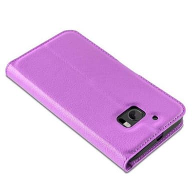 HTC ONE M10 Suojakuori Lompakkokotelo (Violetti)