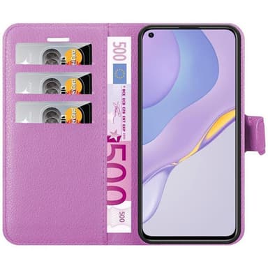 Huawei NOVA 7 5G Suojakuori Lompakkokotelo (Violetti)