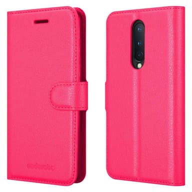 OnePlus 8 Suojakuori Lompakkokotelo (Vaaleanpunainen)