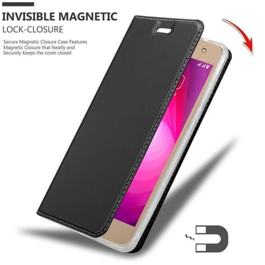 LG X POWER 2 Suojakuori Lompakkokotelo (Musta)