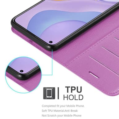 Huawei NOVA 7 5G Suojakuori Lompakkokotelo (Violetti)