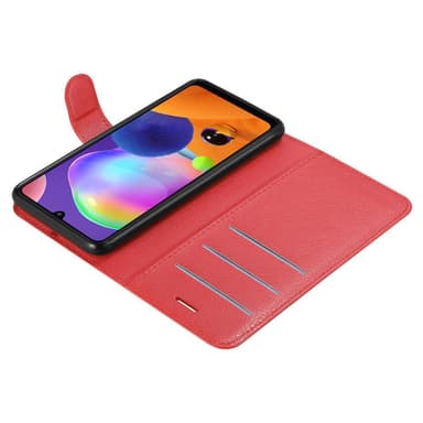 Samsung Galaxy A31 Suojakuori Lompakkokotelo (Punainen)