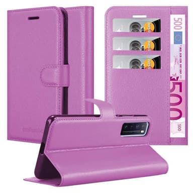 Huawei NOVA 7 5G Suojakuori Lompakkokotelo (Violetti)