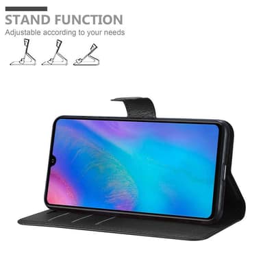 Huawei P30 Suojakuori Lompakkokotelo (Musta)