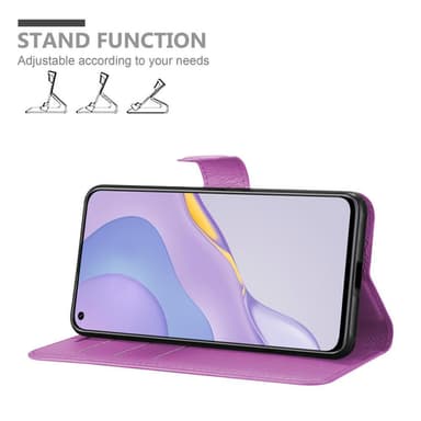 Huawei NOVA 7 5G Suojakuori Lompakkokotelo (Violetti)