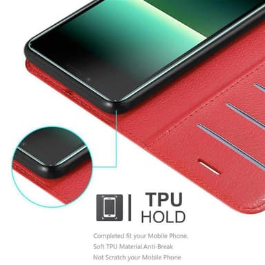 Sony Xperia 10 II Suojakuori Lompakkokotelo (Punainen)