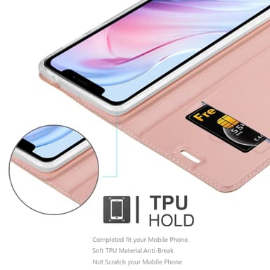 iPhone 13 Suojakuori Lompakkokotelo (Vaaleanpunainen)