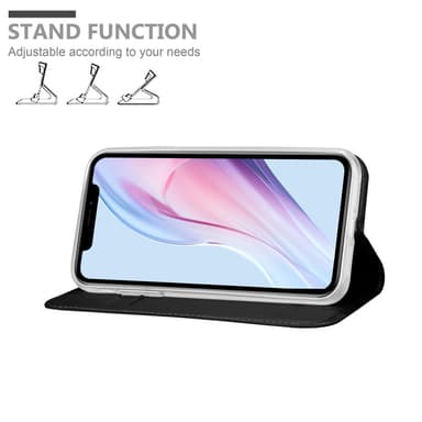 iPhone 13 PRO MAX Suojakuori Lompakkokotelo (Musta)