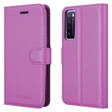 Huawei NOVA 7 5G Suojakuori Lompakkokotelo (Violetti)