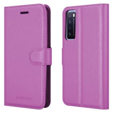 Huawei NOVA 7 5G Suojakuori Lompakkokotelo (Violetti)