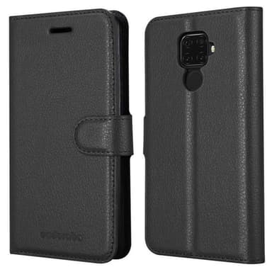 Huawei MATE 30 LITE Suojakuori Lompakkokotelo (Musta)