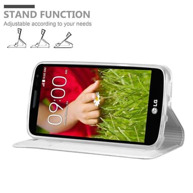 LG G2 MINI Suojakuori Lompakkokotelo (Hopea)