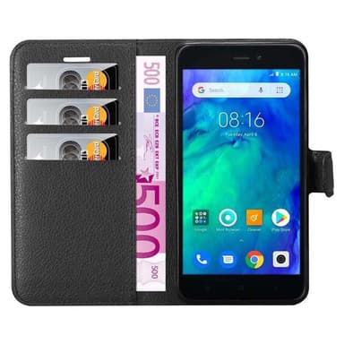 Xiaomi RedMi GO Suojakuori Lompakkokotelo (Musta)