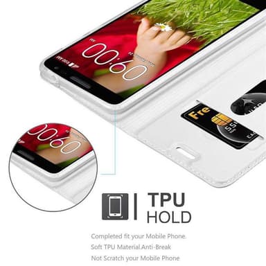 LG G2 MINI Suojakuori Lompakkokotelo (Hopea)