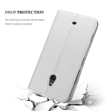 Nokia Lumia 1320 Suojakuori Lompakkokotelo (Hopea)
