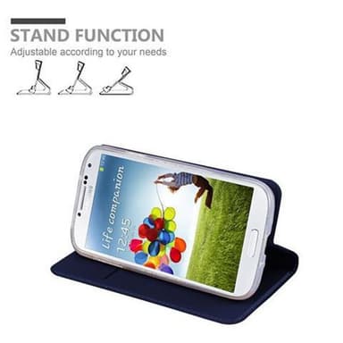 Samsung Galaxy S4 Suojakuori Lompakkokotelo (Sininen)