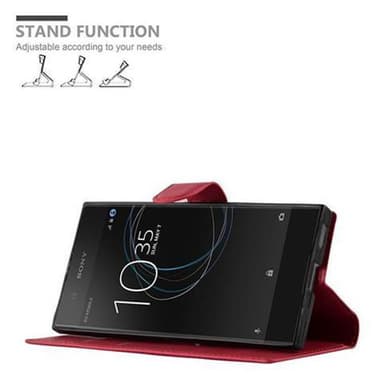 Sony Xperia XA1 Suojakuori Lompakkokotelo (Punainen)