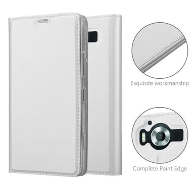 Nokia Lumia 950 Suojakuori Lompakkokotelo (Hopea)