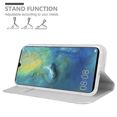 Huawei MATE 20 Suojakuori Lompakkokotelo (Hopea)