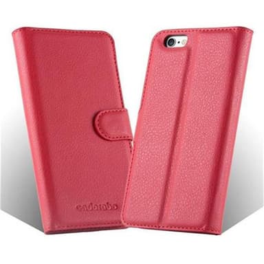 iPhone 6 / 6S Suojakuori Lompakkokotelo (Punainen)