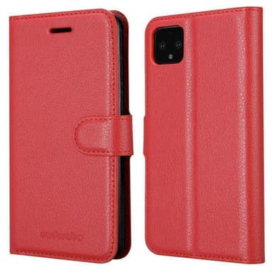 Google PIXEL 4 XL Suojakuori Lompakkokotelo (Punainen)