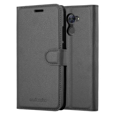 Huawei Enjoy 7 PLUS Suojakuori Lompakkokotelo (Musta)