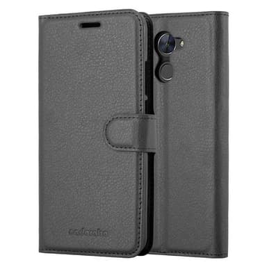 Huawei Enjoy 7 PLUS Suojakuori Lompakkokotelo (Musta)