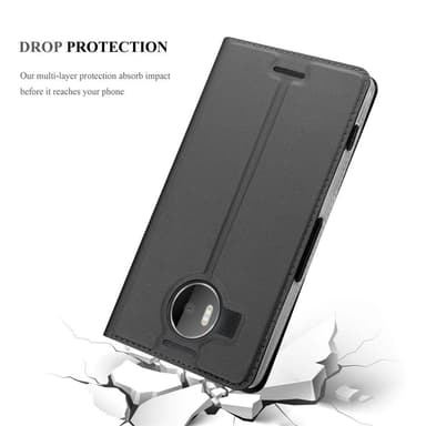 Nokia Lumia 950 XL Suojakuori Lompakkokotelo (Musta)