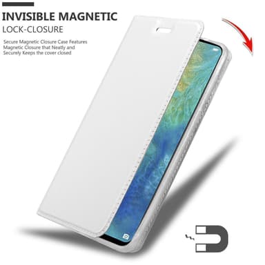 Huawei MATE 20 Suojakuori Lompakkokotelo (Hopea)