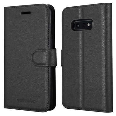 Samsung Galaxy S10e Suojakuori Lompakkokotelo (Musta)