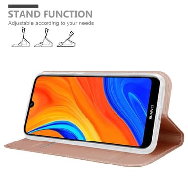 Huawei Y6S Suojakuori Lompakkokotelo (Vaaleanpunainen)