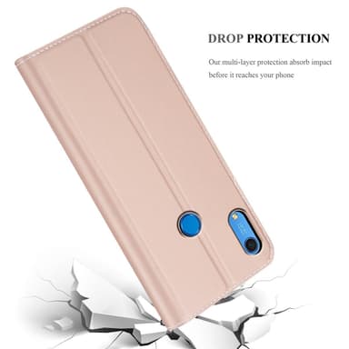 Huawei Y6S Suojakuori Lompakkokotelo (Vaaleanpunainen)