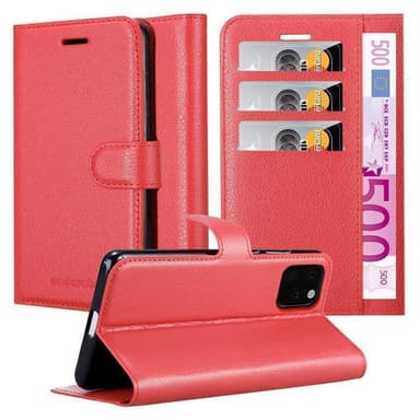 iPhone 11 PRO MAX Suojakuori Lompakkokotelo (Punainen)