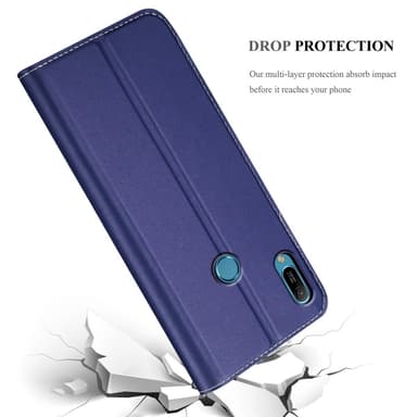 Huawei Y6 2019 Suojakuori Lompakkokotelo (Sininen)