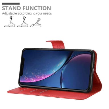 iPhone 11 PRO MAX Suojakuori Lompakkokotelo (Punainen)