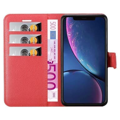 iPhone 11 PRO MAX Suojakuori Lompakkokotelo (Punainen)