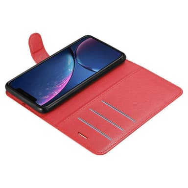 iPhone 11 PRO MAX Suojakuori Lompakkokotelo (Punainen)