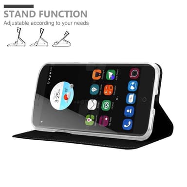 ZTE Blade V7 Suojakuori Lompakkokotelo (Musta)