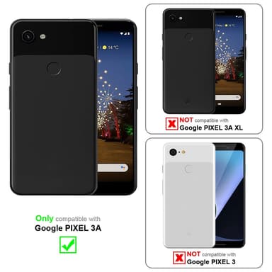 Google PIXEL 3A Suojakuori Lompakkokotelo (Punainen)