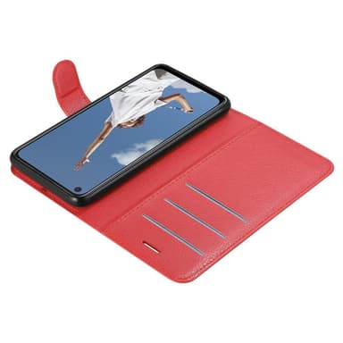 Oppo A52 Suojakuori Lompakkokotelo (Punainen)