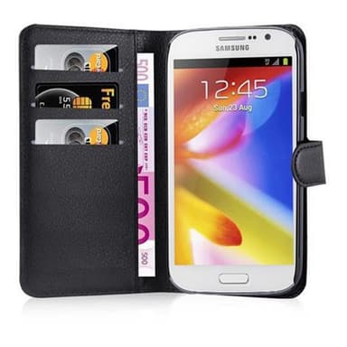 Samsung Galaxy GRAND Suojakuori Lompakkokotelo (Musta)