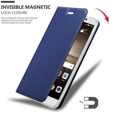 Huawei MATE 9 Suojakuori Lompakkokotelo (Sininen)