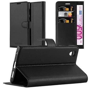 Sony Xperia L1 Suojakuori Lompakkokotelo (Musta)